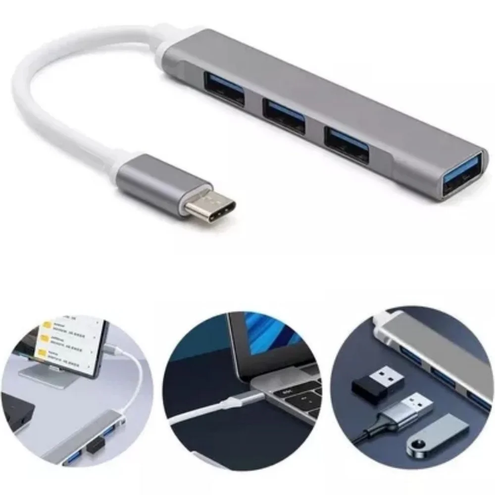Imagem 4 de 5 do produto Hub Tipo C Com 4 Portas Usb.