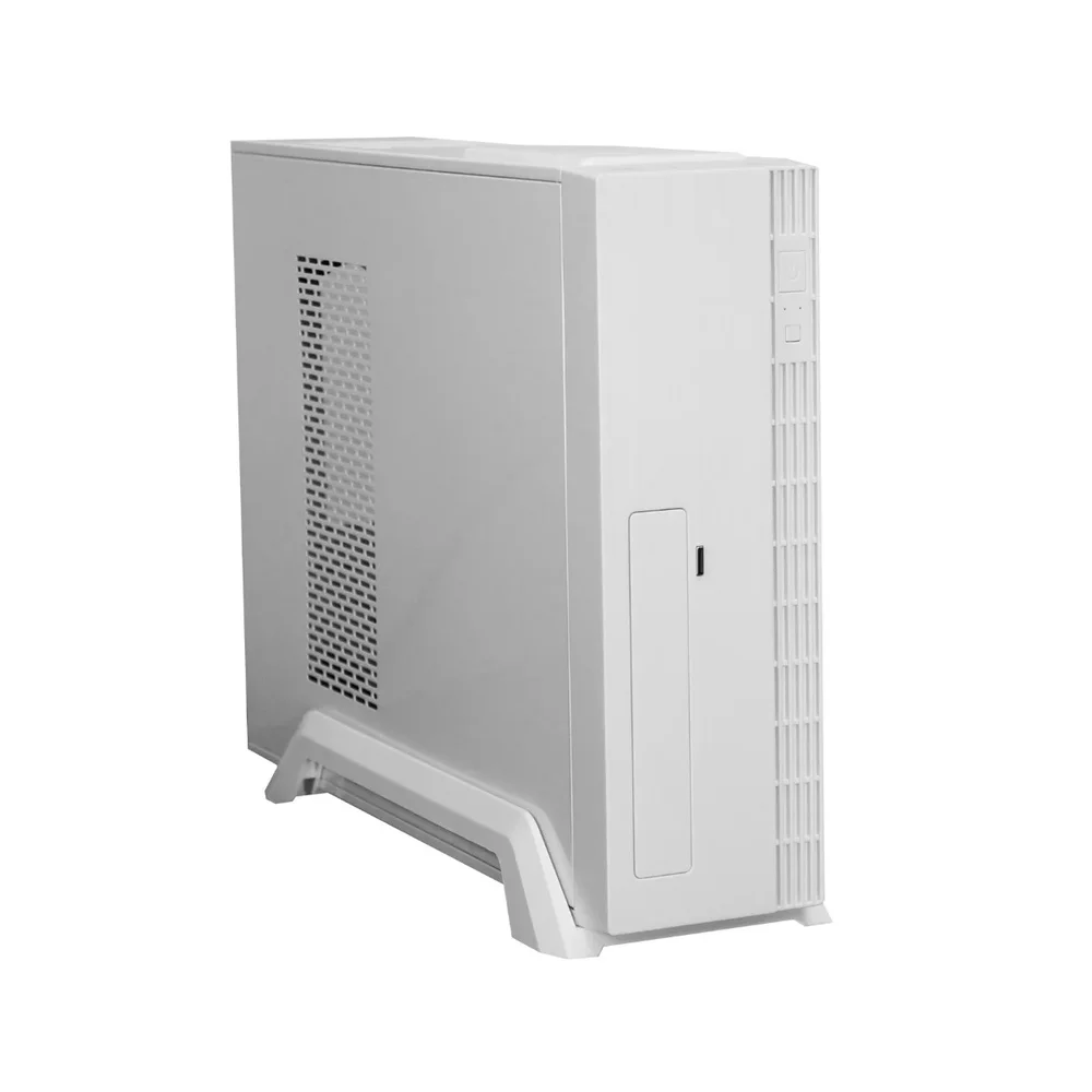 Gabinete Slim Branco Compacto Com Fonte 200w Real