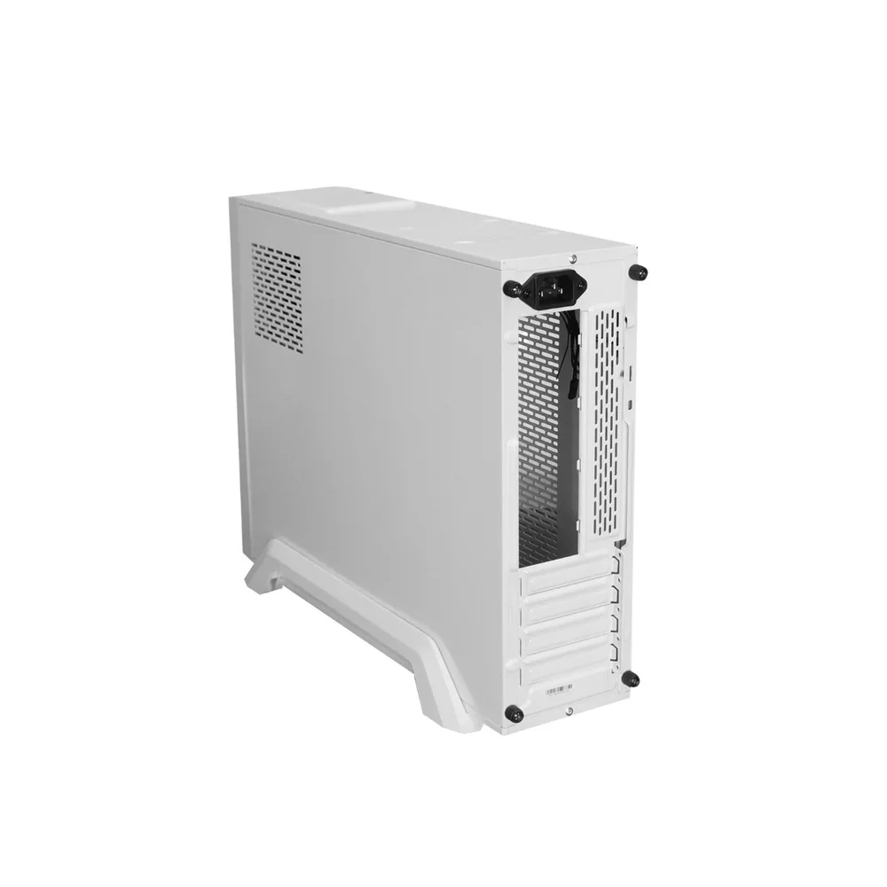 Imagem 3 de 4 do produto Gabinete Slim Branco Compacto Com Fonte 200w Real