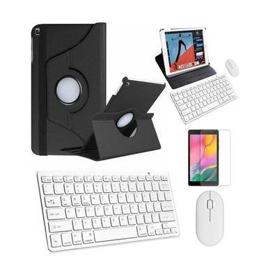 Capa Preta Teclado Mouse Branco Pel P/ Galaxy A8 X200/205