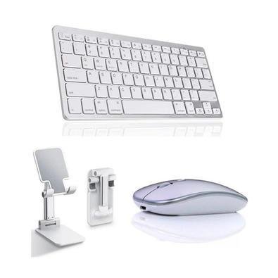 Teclado Bluetooth + Mouse Bluetooth + Suporte Para Tab A9 +