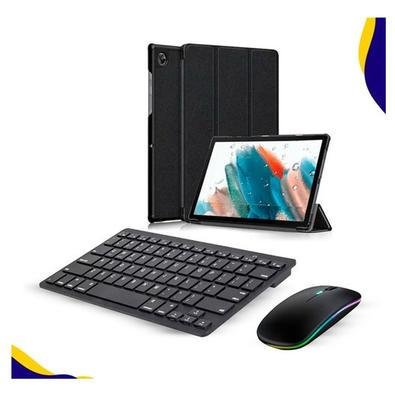 Smart Case + Teclado E Mouse Para Tab Galaxy A8 X200 X205