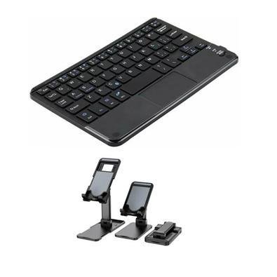 Teclado Recarregável + Suporte Para Tablet Galaxy Tab A9 8.7