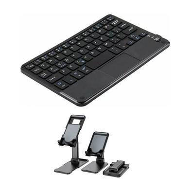 Teclado Recarregável + Suporte P/ Tablet Galaxy S9 Fe 10.9