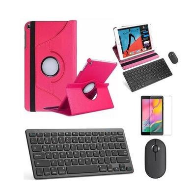 Capa Rosa, Teclado Mou Preto, Pel P/galaxy A8 X200/205 10,5