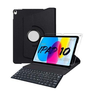 Capa Giratoria Para Ipad 10 Geração Pelicula + Teclado