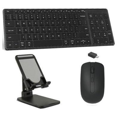Teclado, Mouse E Suporte Galaxy A8 Sm X200/x205 10,5  Preto