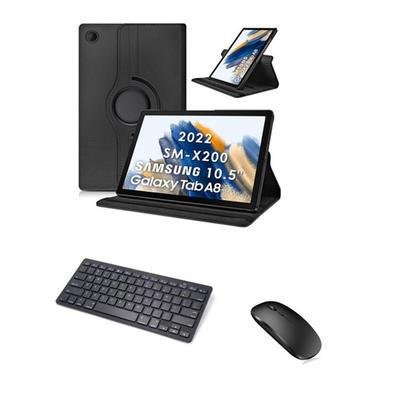 Capa Teclado Mouse Bluetooth Para Galaxy Tab A8 X200 X205