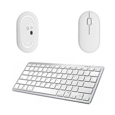 Mou, Teclado Bluetooth P/galaxy Tab A8 X200/x205 10,5 Branco