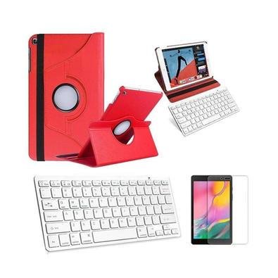 Capa/teclado/pel Para Galaxy Tab A8 Sm X200/x205 10,5  Verm