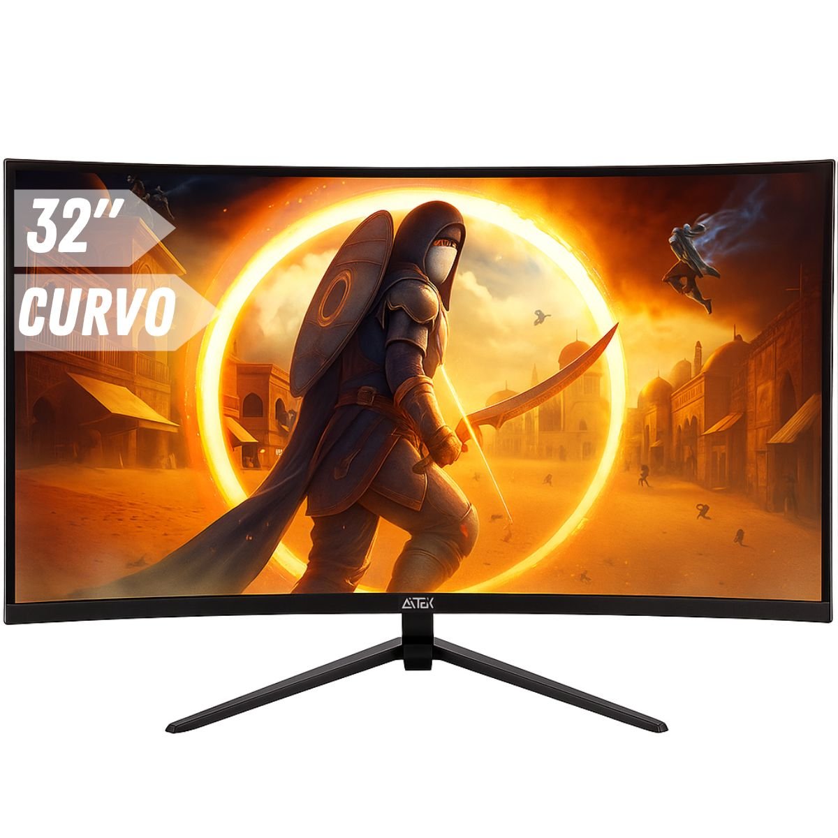 Monitor Gamer 32" Tela Curva Full HD, 240Hz 1ms HDMI DP, VESA DisplayPort Aitek - DELTA-M3215AC