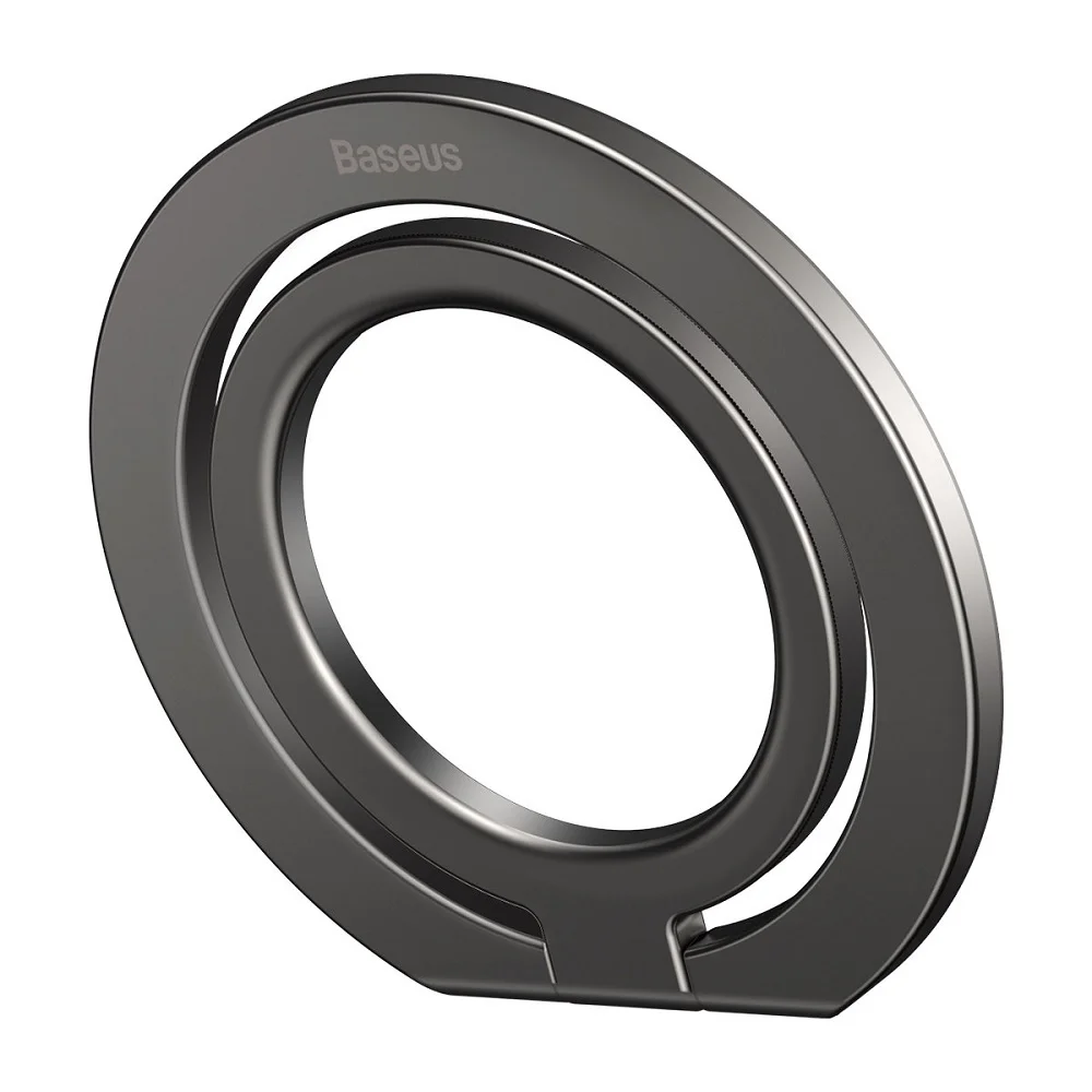 Imagem 3 de 5 do produto Suporte Celular Magnético Adesivo Telefone Anel Iphone 12 13 Dedo Metal Prático - Preto