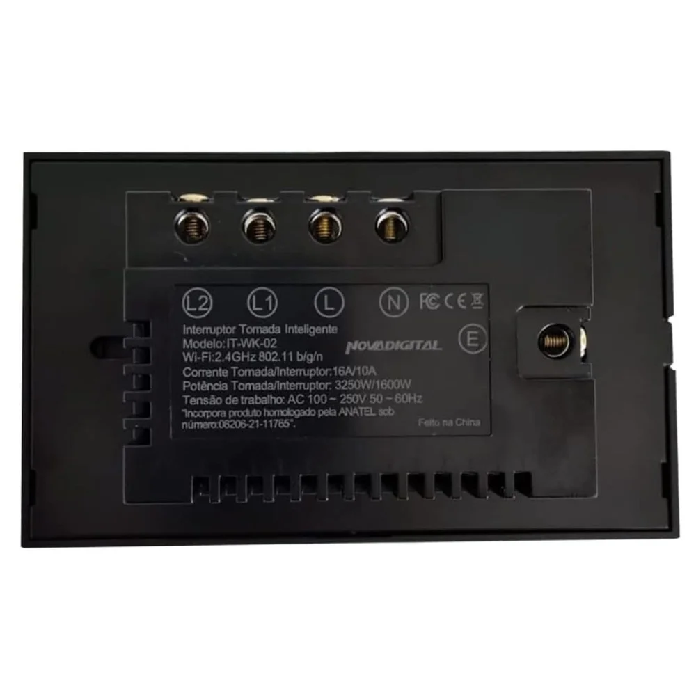 ⭐︎　No.T2 No.T9 Interruptor Com Tomada Inteligente 2 Botões