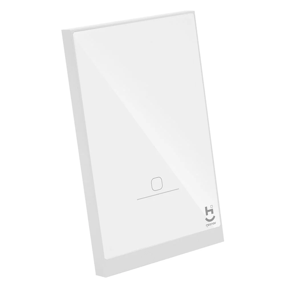 Imagem 2 de 5 do produto Interruptor Inteligente 1 Tecla Conexão Zigbee Compatível Com Assistente De Voz, Ios E Android Branco - Geonav