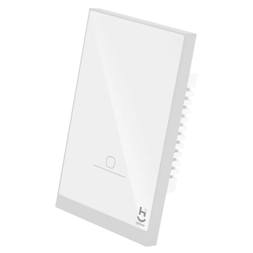 Imagem 4 de 5 do produto Interruptor Inteligente 1 Tecla Conexão Zigbee Compatível Com Assistente De Voz, Ios E Android Branco - Geonav