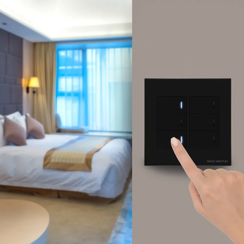 Imagem 5 de 5 do produto Interruptor Inteligente Zigbee 4x4 4 Teclas Físicas Novadigital Automação Tuya Smart Life Compatível Alexa e Google Home