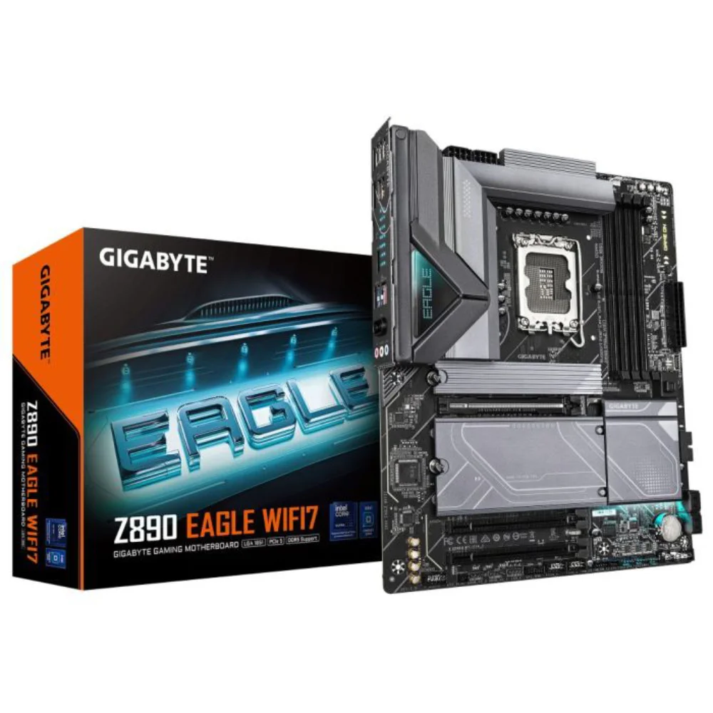 Placa Mãe Gigabyte Z890 Eagle Wifi 7 Intel LGA 1851 4xDDR5 Chipset Z890 Atx 4