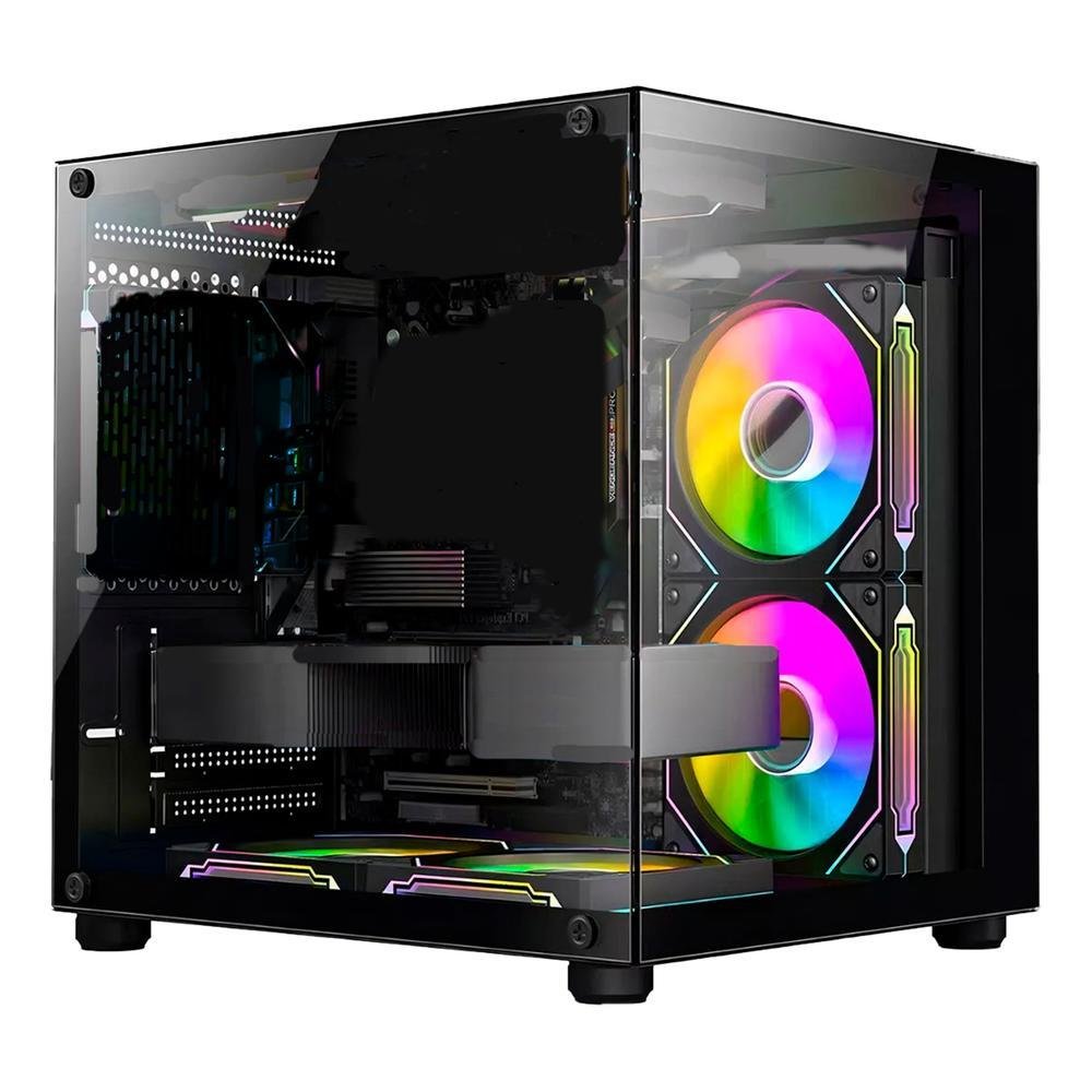 Computador Gamer Intel Core I9 11ª Geração 16gb Ram SSD 960gb RTX 2060 Tela 23" Curva Gabinete Aquário com RGB - Preto - view 2