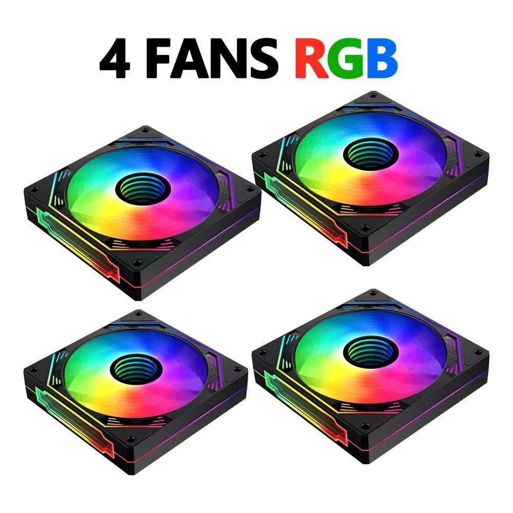 Computador Gamer Intel Core I9 11ª Geração 32gb Ram SSD 480GB RTX 2060 Tela 23" Curva Gabinete Aquário com RGB - Preto - view 3