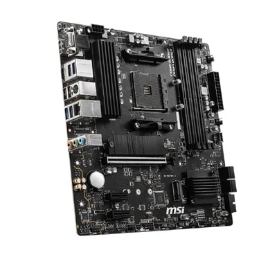 Placa-mãe Msi B550m Pro-vdh, Amd Am4, Ddr4, Suporte 128GB, Displayport, HDMI, Vga, PCie, Matx