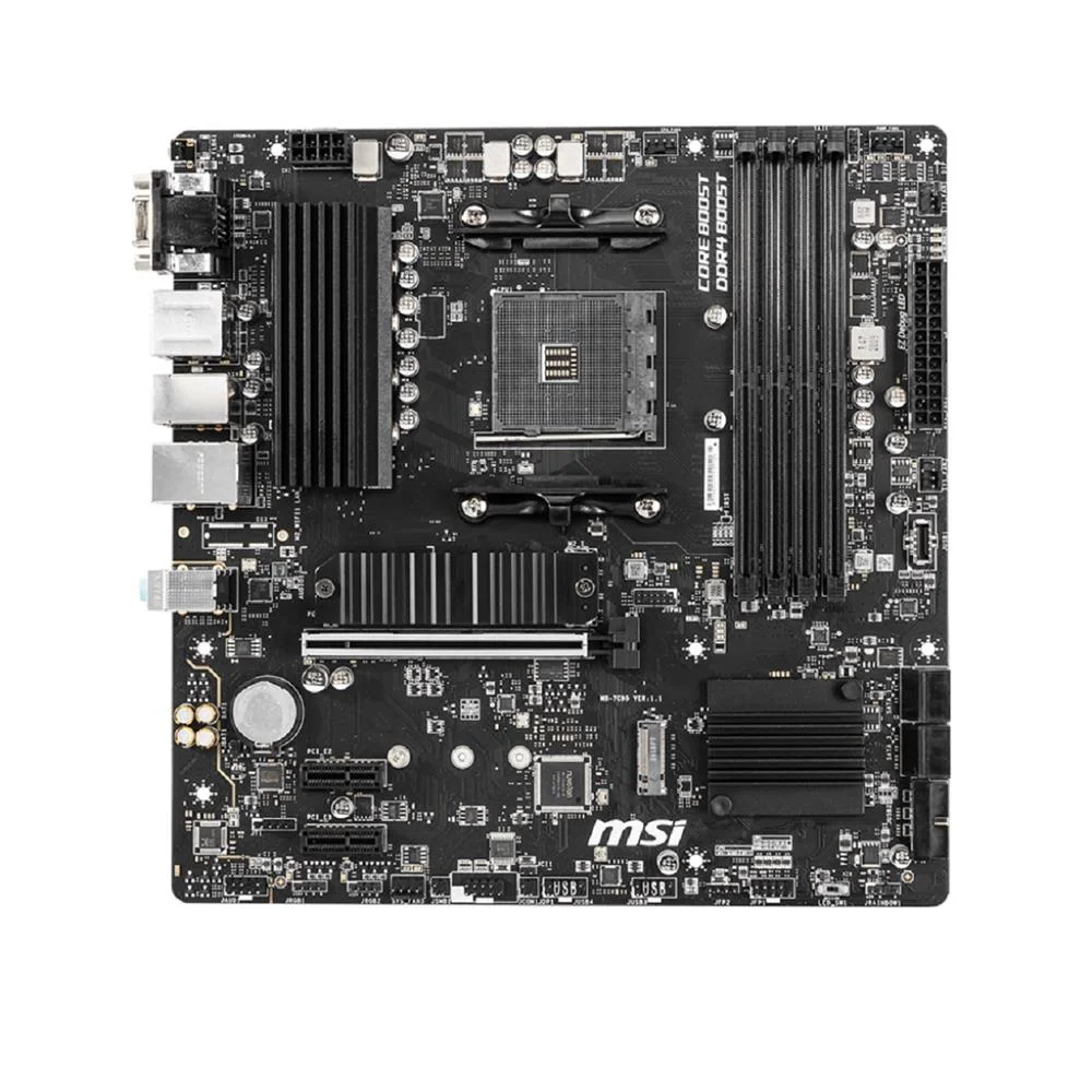 Placa-mãe Msi B550m Pro-vdh, Amd Am4, Ddr4, Suporte 128GB, Displayport, HDMI, Vga, PCie, Matx 6