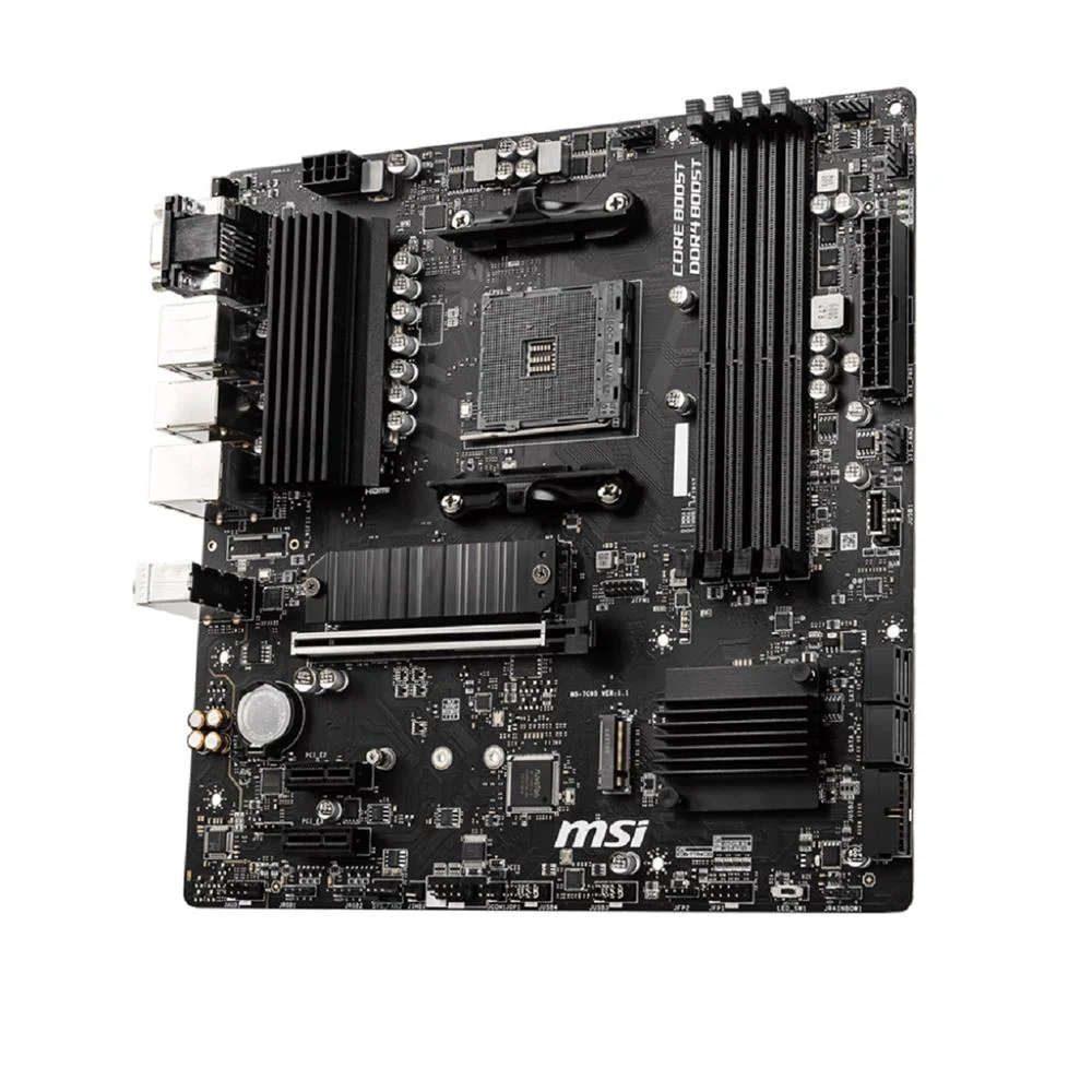 Placa-mãe Msi B550m Pro-vdh, Amd Am4, Ddr4, Suporte 128GB, Displayport, HDMI, Vga, PCie, Matx 7