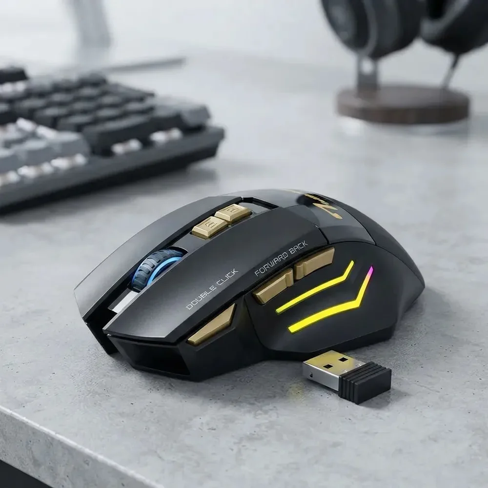 Imagem 3 de 5 do produto Mouse Gamer Sem Fio Recarregável 3200 Dpi