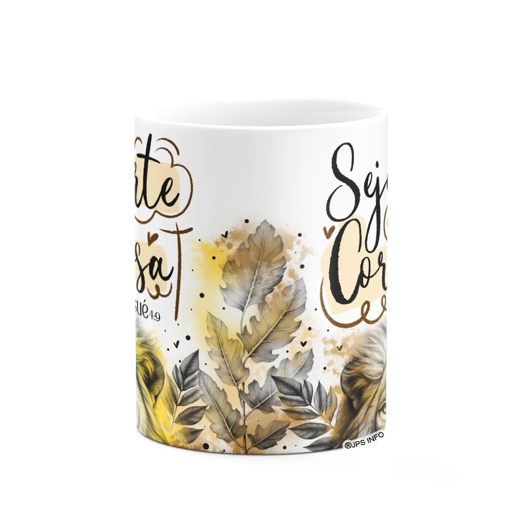 Imagem 2 de 3 do produto Caneca Amor E Fé - Seja Forte E Corajosa