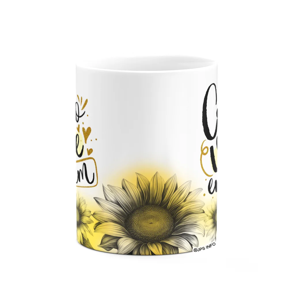 Imagem 2 de 3 do produto Caneca Amor E Fé - Cristo Vive Em Mim - 325ml Branca