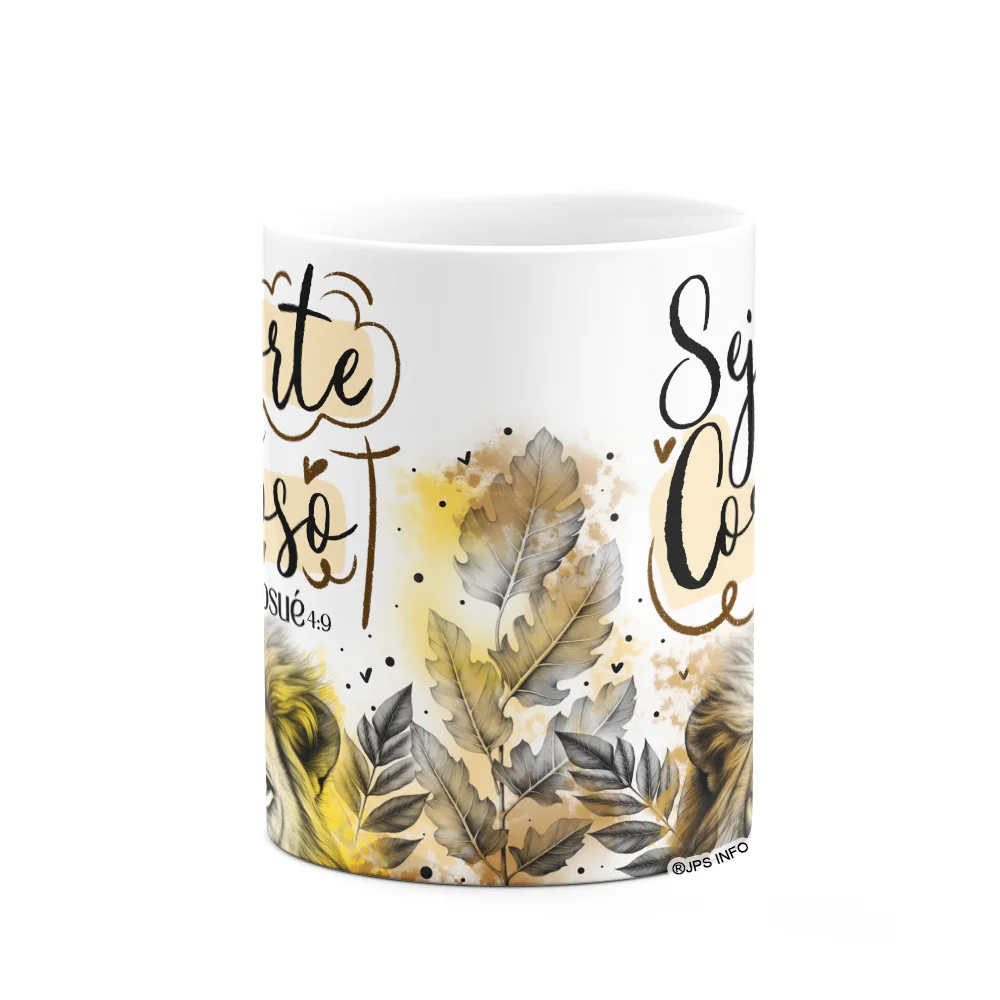 Imagem 2 de 3 do produto Caneca Amor E Fé - Seja Forte E Corajoso