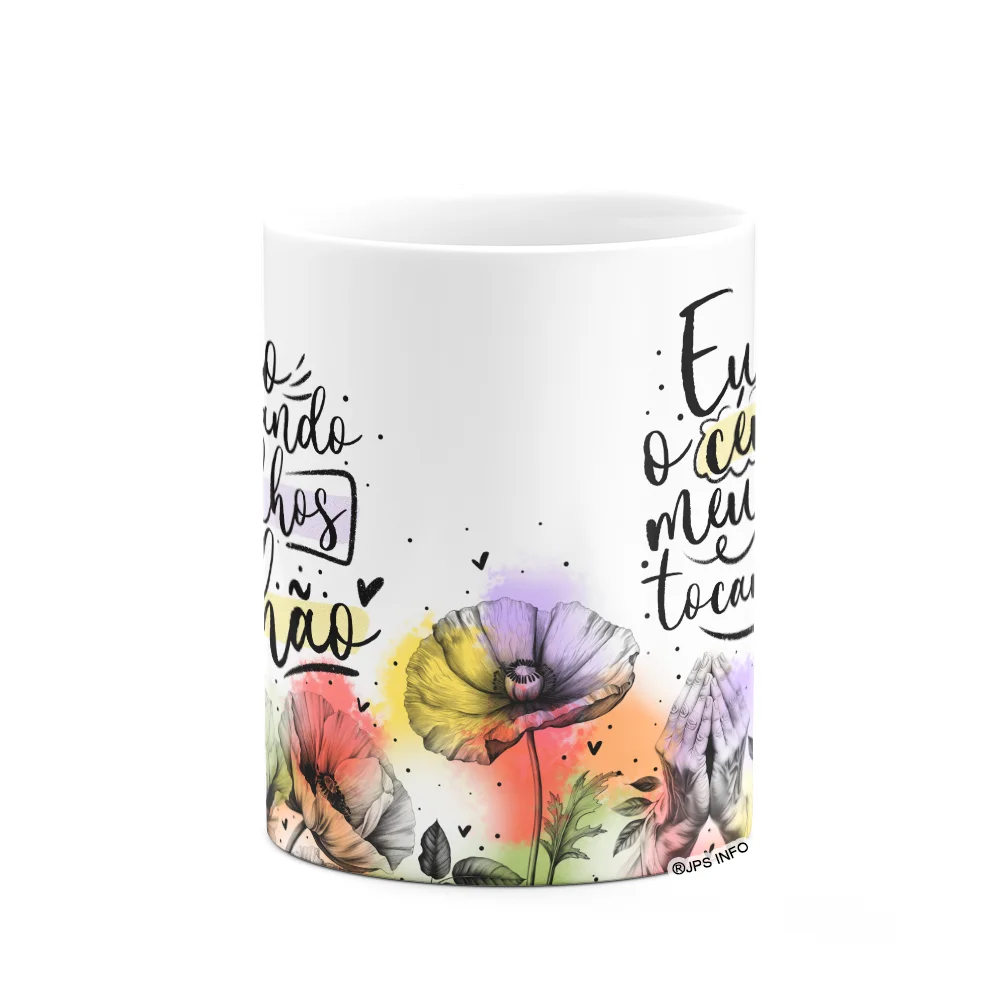 Imagem 2 de 3 do produto Caneca Amor E Fé - Quando Eu Toco O Céu!