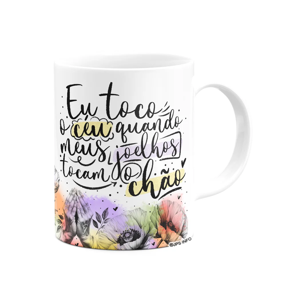 Imagem 3 de 3 do produto Caneca Amor E Fé - Quando Eu Toco O Céu!