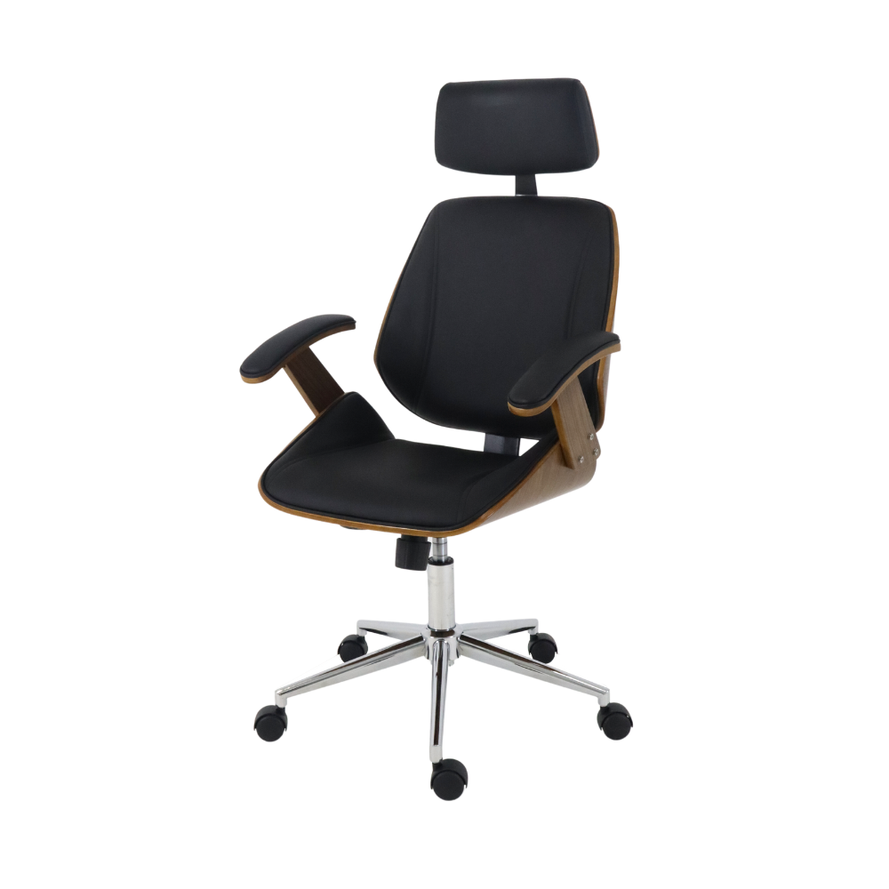Cadeira De Escritorio Home Office Gamer Presidente Ergonômica Premium Luxo Lisboa Preta