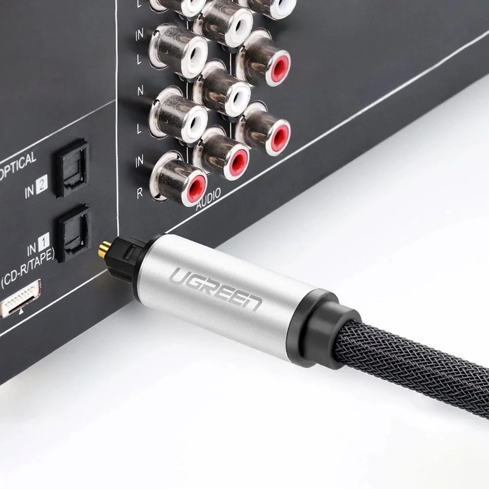 Imagem 4 de 5 do produto Cabo De Áudio Óptico Digital Ugreen Hí Fi Dts Toslink 1 Mt.