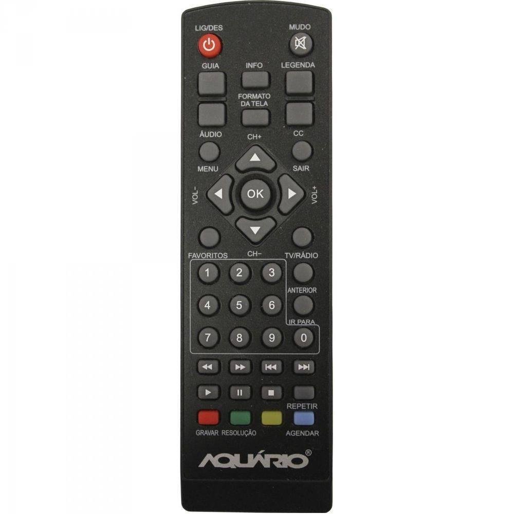 Imagem 2 de 2 do produto Controle Remoto Para Conversor Digital Dtv-5000 Preto Aquario