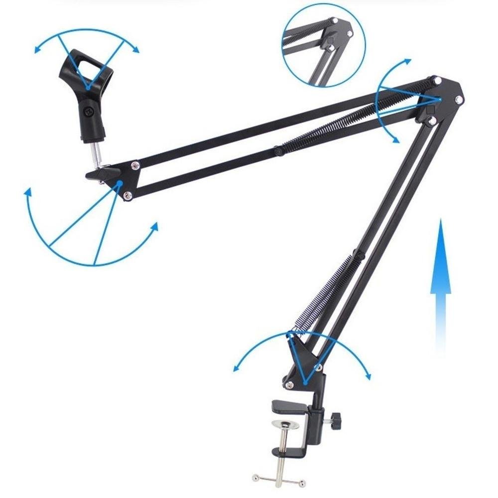 Imagem 3 de 3 do produto Braço Articulado Suporte De Mesa Para Microfone