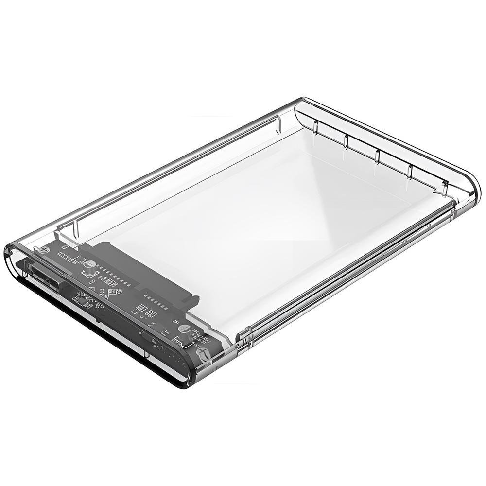 Case Transparente Para Hd 2.5" Usb 3.0 Sata SSD Compatível Com Computador E Notebook Tamanho:único