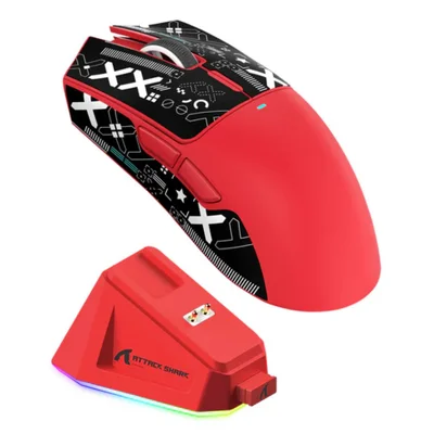 ATTACK SHARK R5 ULTRA（レッド） Mouse Attack Shark R5 Ultra 8Khz - VTR Imports