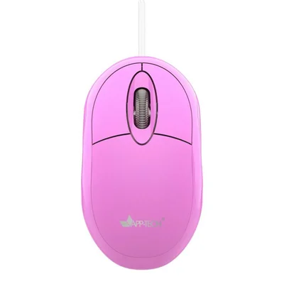 Mouse Óptico Usb Rosa 1200dpi Mf104 App-tech - Cx 1 Un