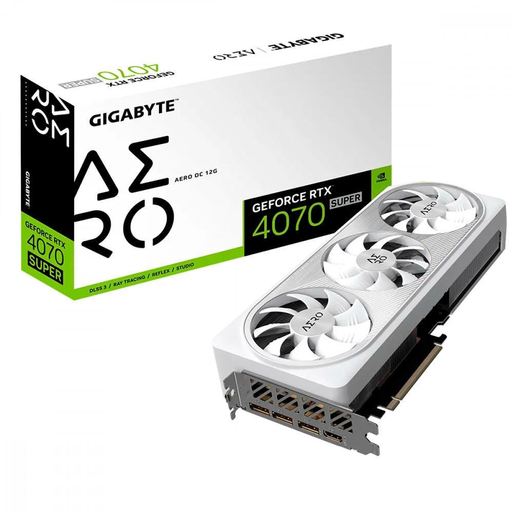 Placa De Vídeo Gigabyte Geforce RTX 4070 Super Aero Oc 12gb Gddr6x