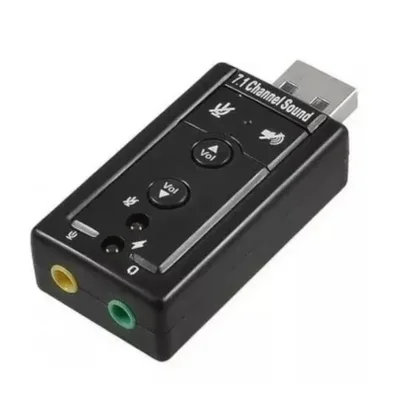 Adaptador Usb De Placa De Som 7.1 Canais