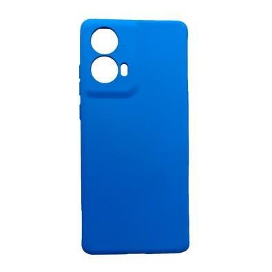Capinha Capa Compatível Com Motorola Moto G35 5g Tela 6.7 Case Aveludada Interior Cor:azul