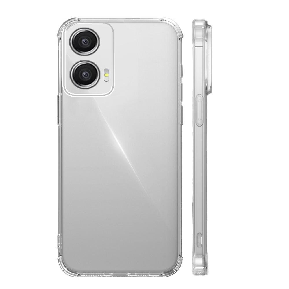 Imagem 1 de 5 do produto Capa Capinha Compatível Com Motorola Moto G35 5g Tela 6.7 Anti Impacto Transparente Cor:transparente
