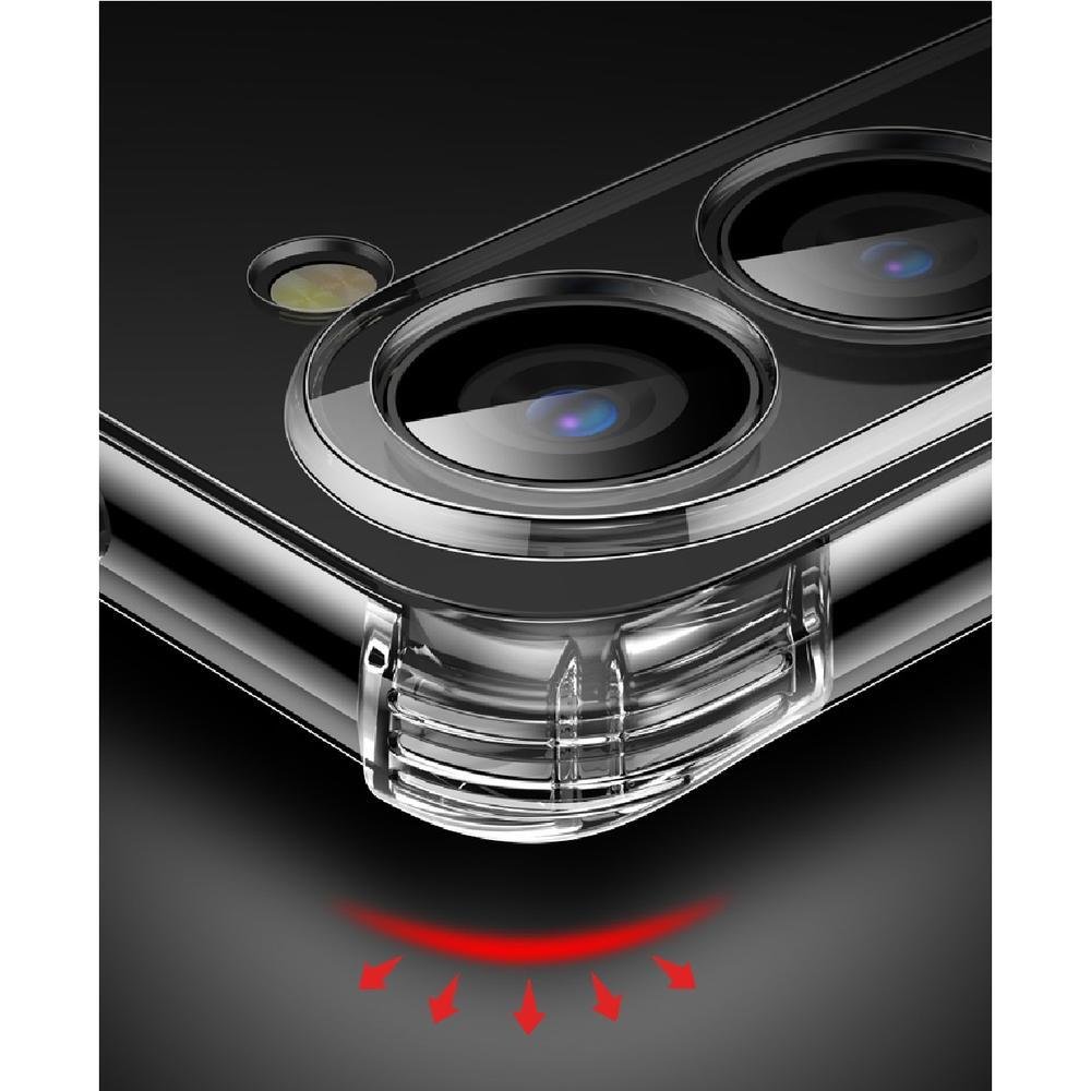 Imagem 4 de 5 do produto Capa Capinha Compatível Com Motorola Moto G35 5g Tela 6.7 Anti Impacto Transparente Cor:transparente