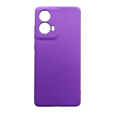 Capinha Capa Compatível Com Motorola Moto G35 5g Tela 6.7 Case Aveludada Interior Cor:lilas