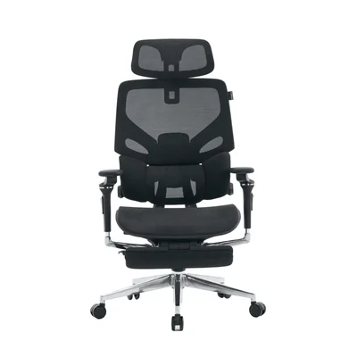 Cadeira De Escritório Presidente X-space Aluminum Preta
