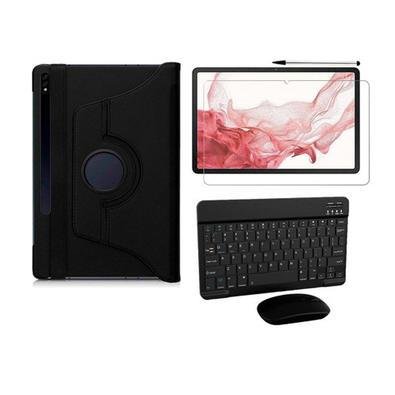 Capa Teclado Pelíc. Caneta Mouse P/ Galaxy Tab S8+ X800 X806