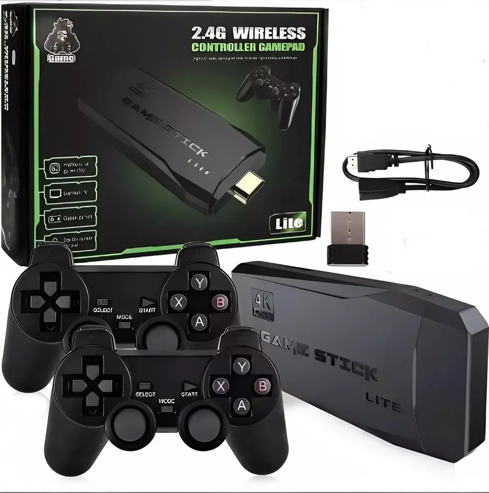 Imagem 1 de 2 do produto Video Game Stick Lite +10000 Jogos 2 Controle Cor:preto