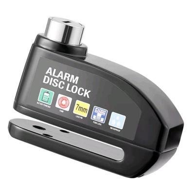 Cadeado Trava De Disco Com Alarme Sonoro Moto E Bike Cor:preto