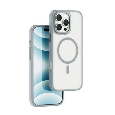 Capa  Armor Pro Para Iphone 16 Pro Max  Cinza Wiwu